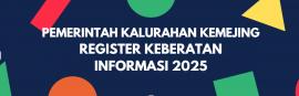Register Keberatan Informasi Tahun 2025